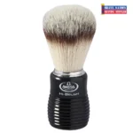 Shaving Brush with Synthetic Bristles and Bee‑Hive Handle