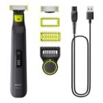 Philips One Blade Face Trimmer With 1 and 3 mm 2 Click On Stubble Combs, QP1424/10