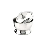 BrushnBlade Vintage Stainless Steel Shaving Mug with Handle