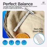 Textured_Grip_Double_Edge_Safety_Razor_in_stainless_steel