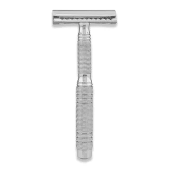Compact Travel Double Edge Safety Razor 3‑in‑1