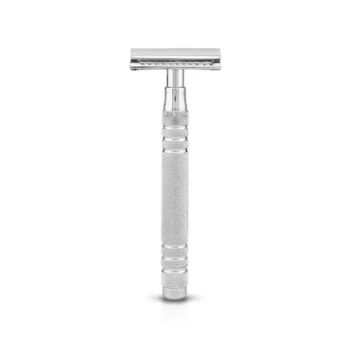 Extended Grip Stainless Steel Double Edge Safety Razor
