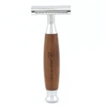 Lee Double Edge Razor in Wooden, Ivory & Black Handle