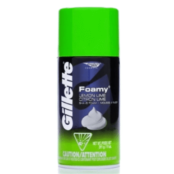 Gillette Foamy Lemon Lime Shaving Foam, 175g